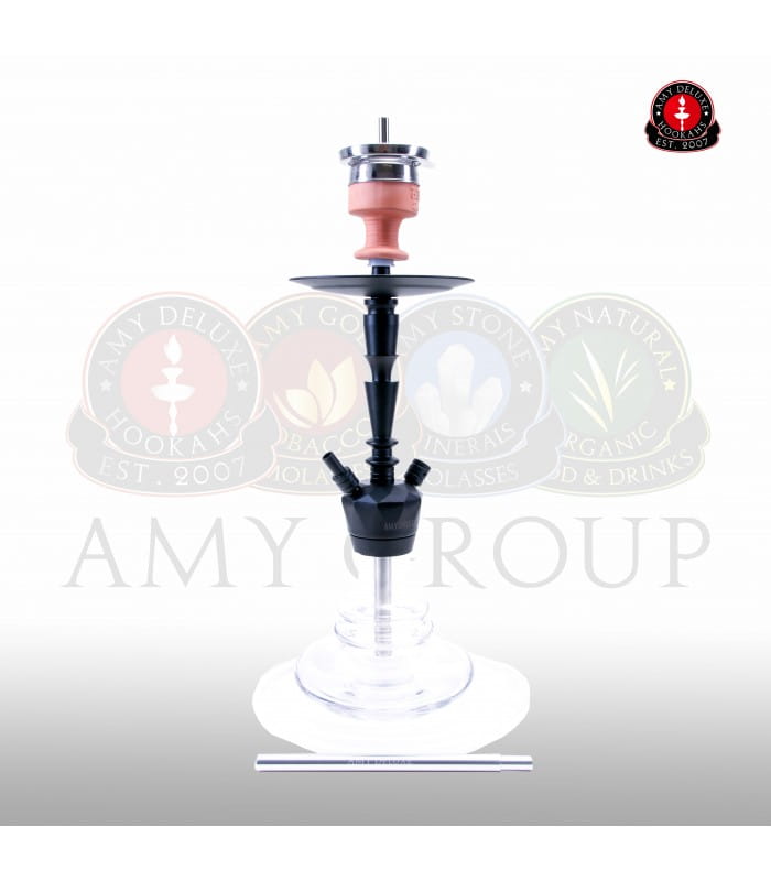 AMY Alu X S 064 Black Powder Clear Alu X S 064 65 Cm Amy Deluxe Shishas Shisha Store Com