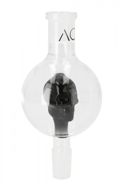 AO Glas Molassefänger 18/8 Skull - Black