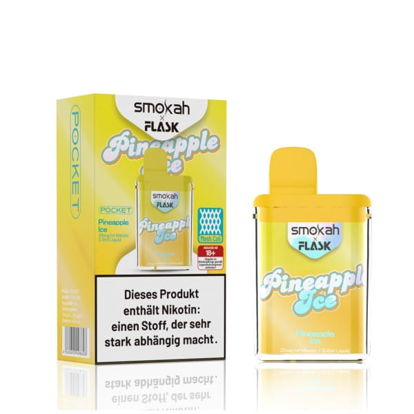 Smokah x Flask Pocket E-Shisha Pineapple Ice