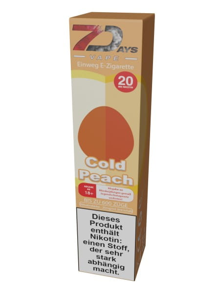 7Days Vape 600 - Cold Peach