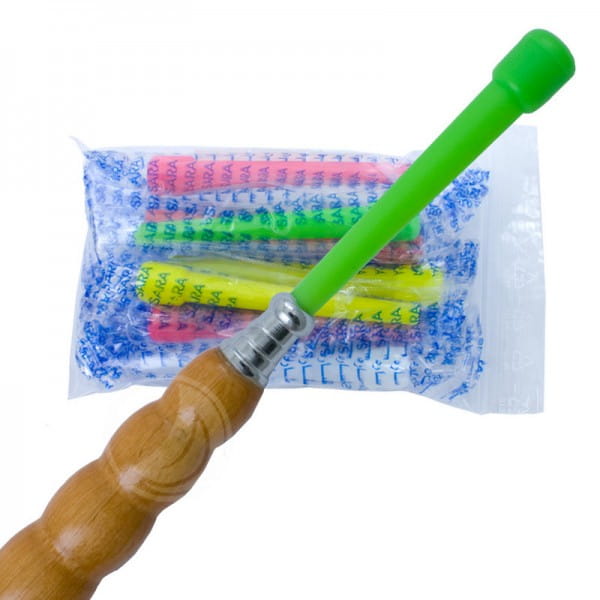 Hygienemundstück bunt - 9 cm - 10er Pack