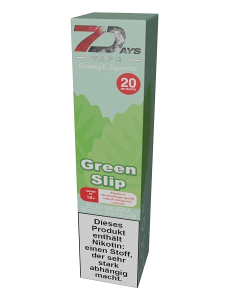 7Days Vape 600 - Green Slip