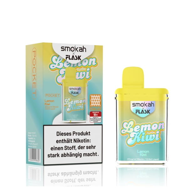 Smokah x Flask Pocket E-Shisha Lemon Kiwi